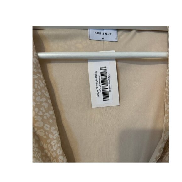 Adrienne cheetah leopard faux wrap maxi dress size medium NWT - Picture 4 of 8